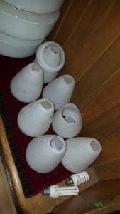 cracked light shades to be replaced