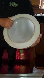 electricians fitting lighting